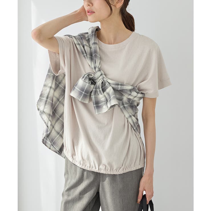 グレージュ | トップス Tシャツ 半袖Tシャツ | Honeys