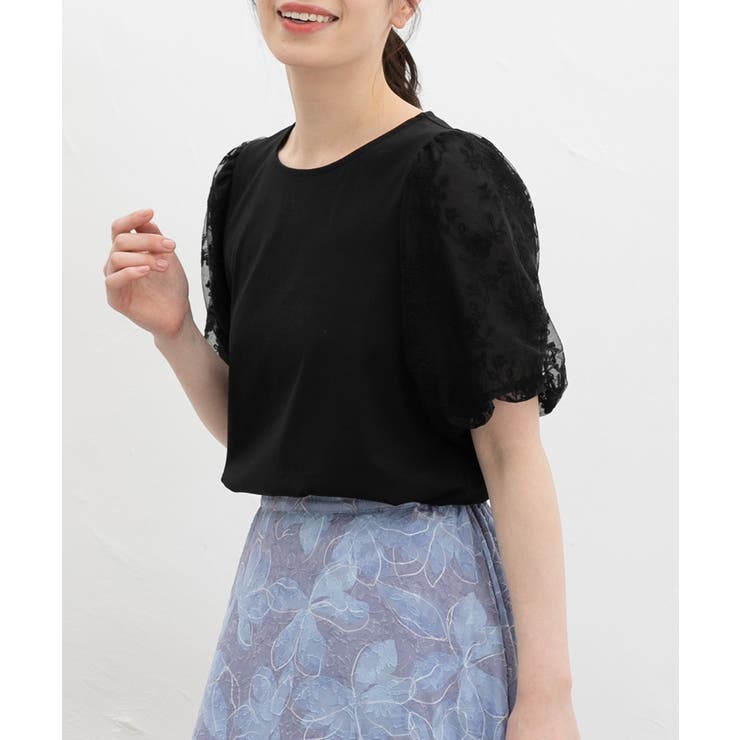 ブラック | トップス カットソー 半袖 | Honeys