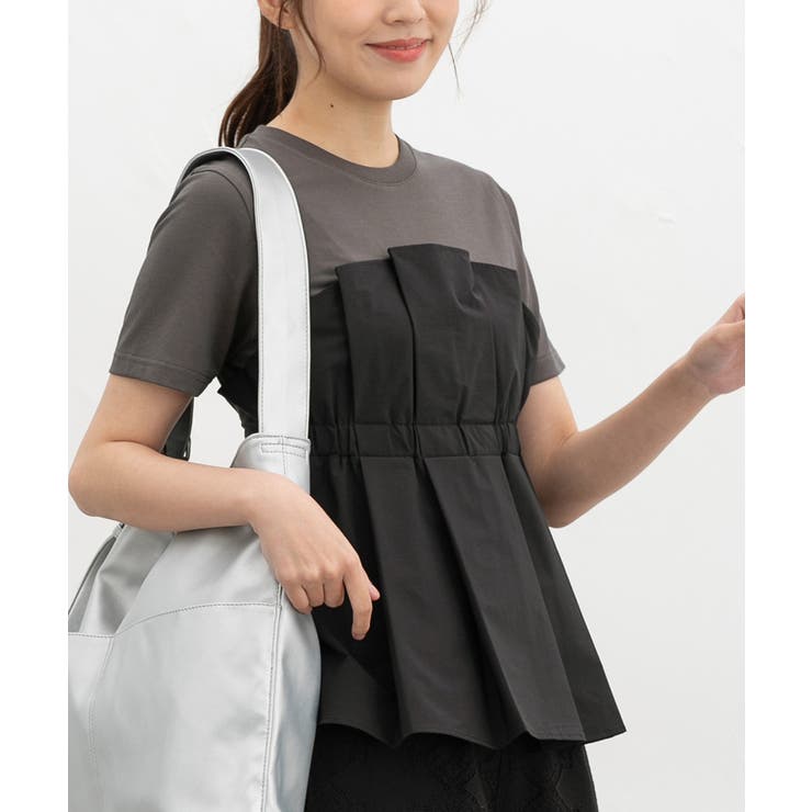 ブラック | トップス カットソー 半袖 | Honeys