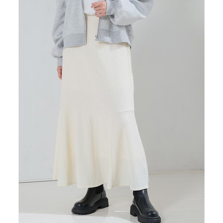 アイボリー | スカート ロングスカート 黒 | Honeys