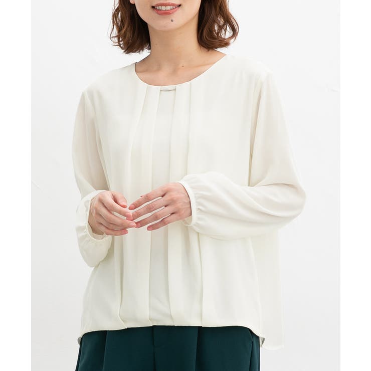 アイボリー | トップス ブラウス 長袖 | Honeys