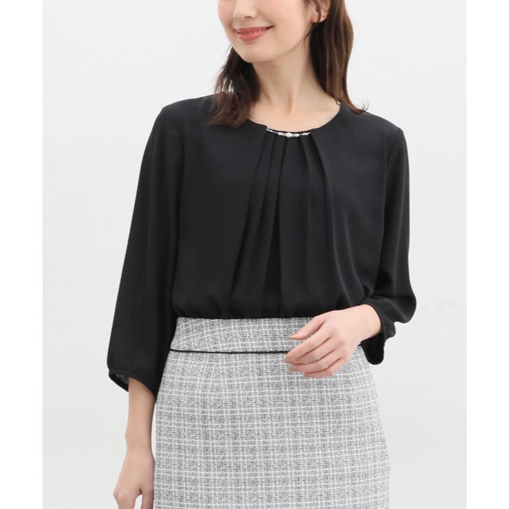 ブラック | トップス ブラウス オフィス | Honeys