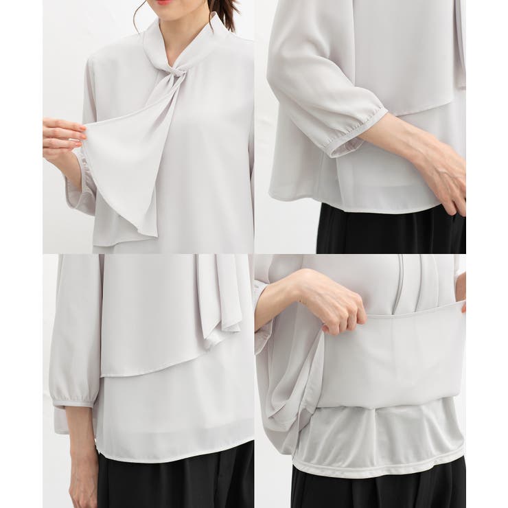 トップス ブラウス 大きいサイズ | Honeys | 詳細画像16 