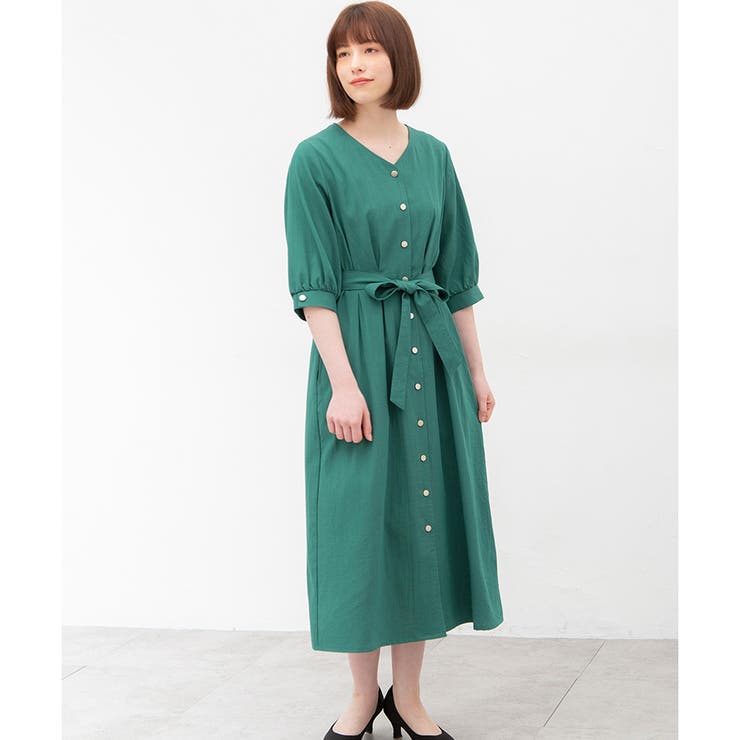 【ハニーズ】ワンピース ロング丈 6分袖 | Honeys | 詳細画像7 