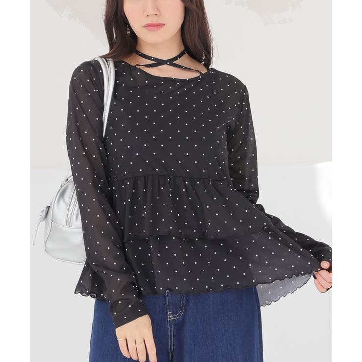 クロ×オフ | トップス カットソー 長袖 | Honeys