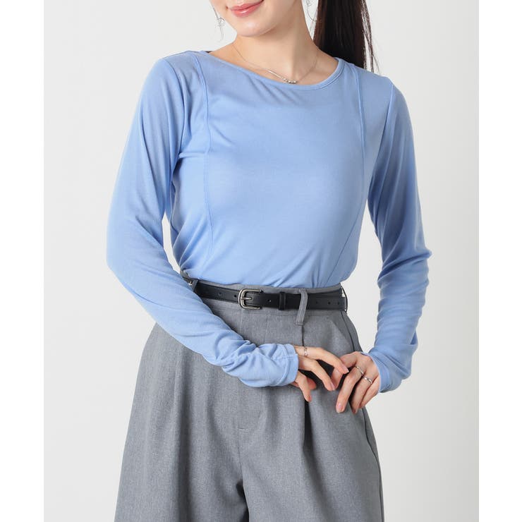 サックス | トップス カットソー 長袖 | Honeys