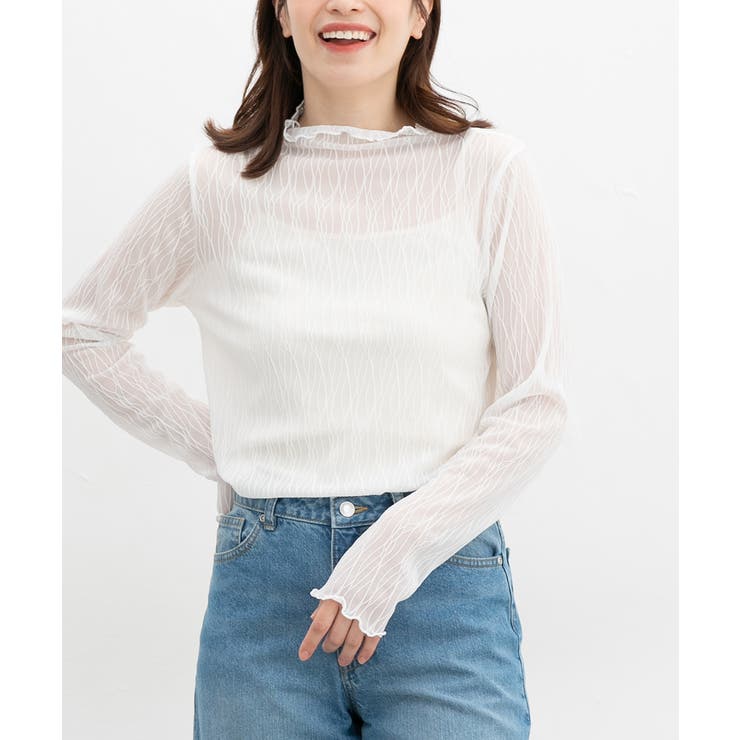 ホワイト | トップス カットソー 長袖 | Honeys