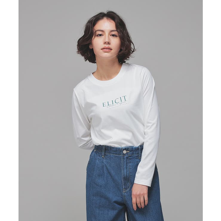 オフ×グリーン | トップス カットソー 長袖 | Honeys