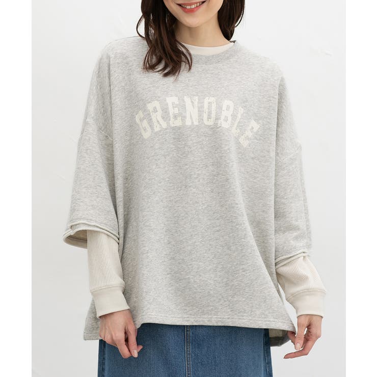 杢グレー | トップス スウェット 裏毛 | Honeys