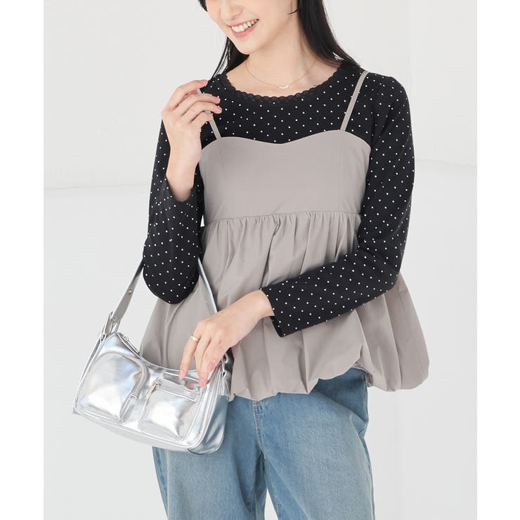 クロ水玉 | トップス カットソー 長袖 | Honeys