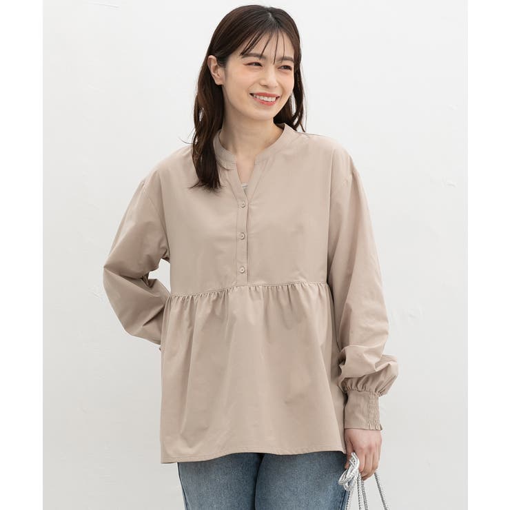 ベージュ | トップス カットソー 長袖 | Honeys