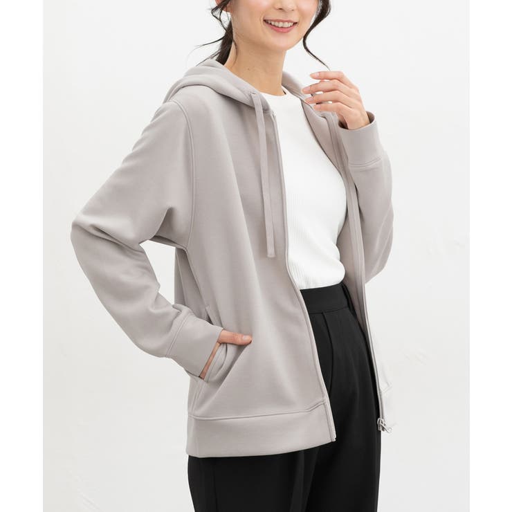 グレー | トップス パーカー ジップパーカー | Honeys