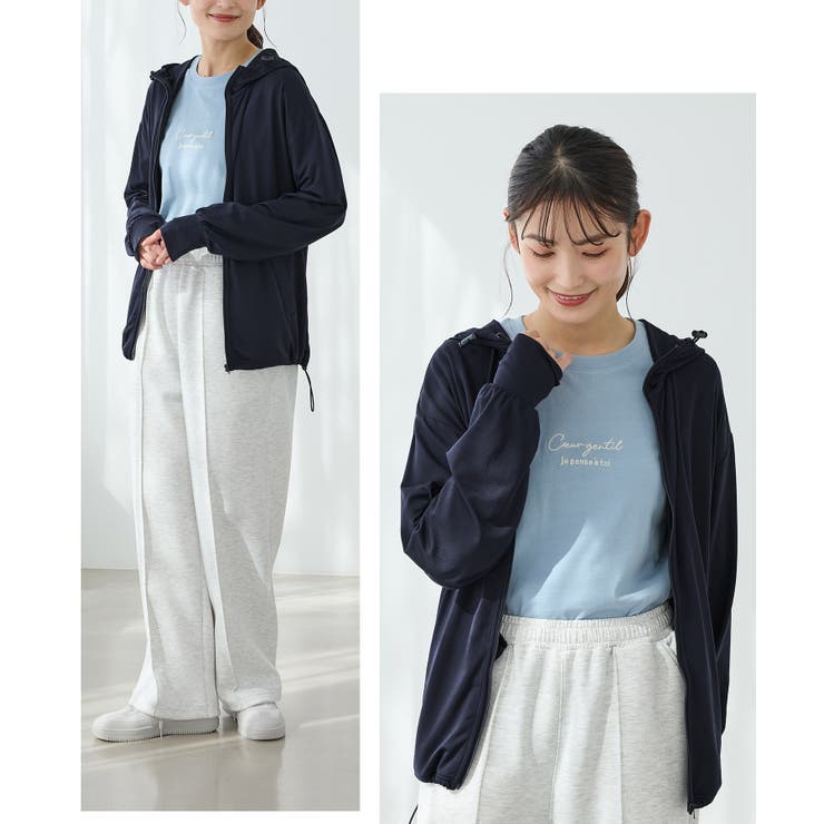 トップス ラッシュガード パーカー | Honeys | 詳細画像13 