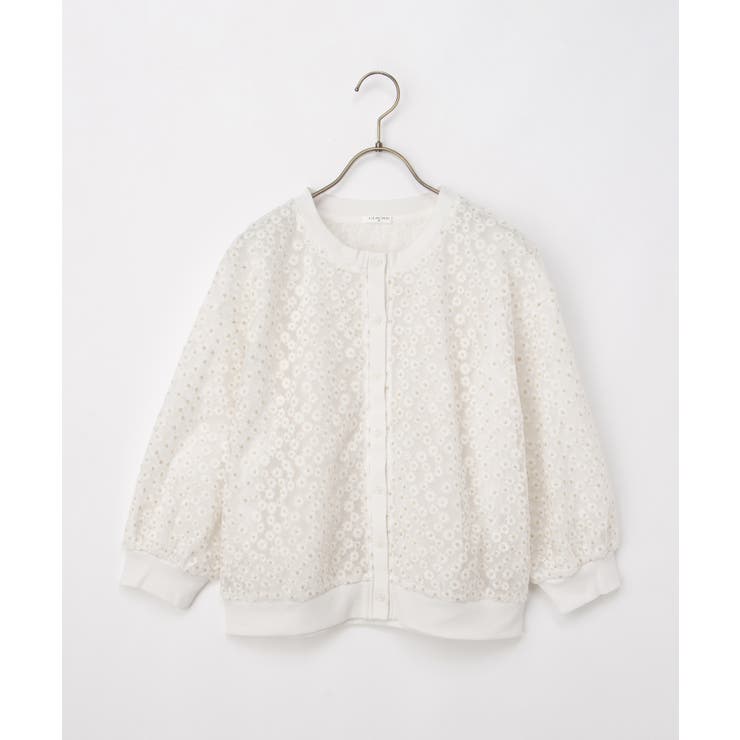 トップス カーディガン フラワー刺繍 | Honeys | 詳細画像14 