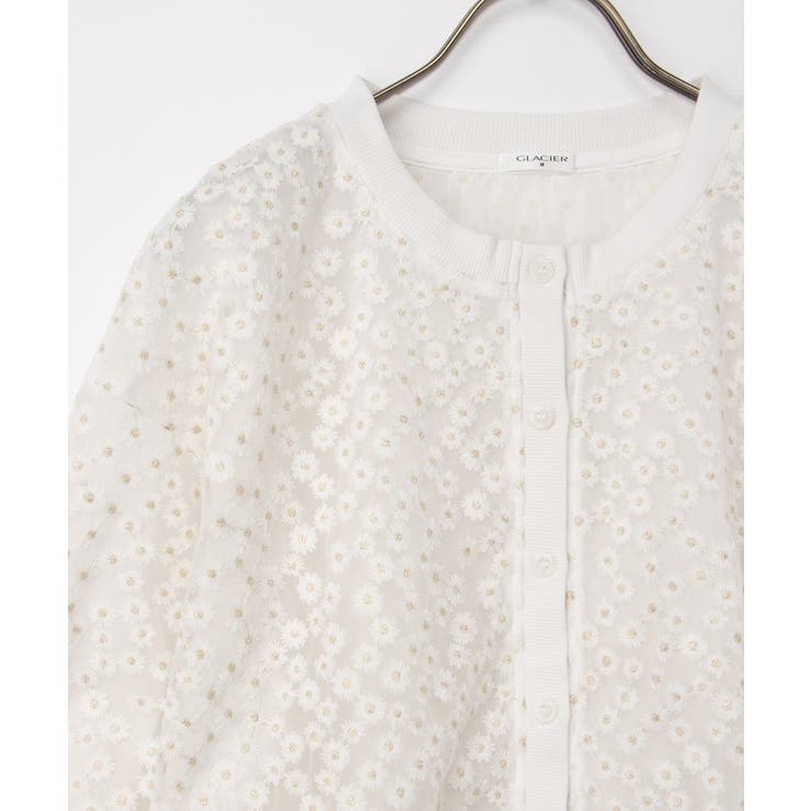 トップス カーディガン フラワー刺繍 | Honeys | 詳細画像15 