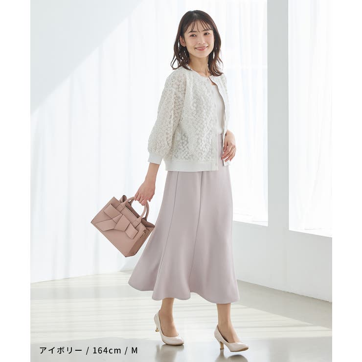 トップス カーディガン フラワー刺繍 | Honeys | 詳細画像2 