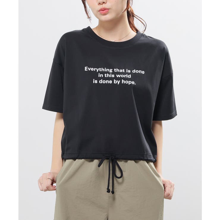 ブラック | トップス Tシャツ 半袖Tシャツ | Honeys