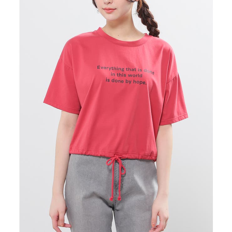 レッド | トップス Tシャツ 半袖Tシャツ | Honeys