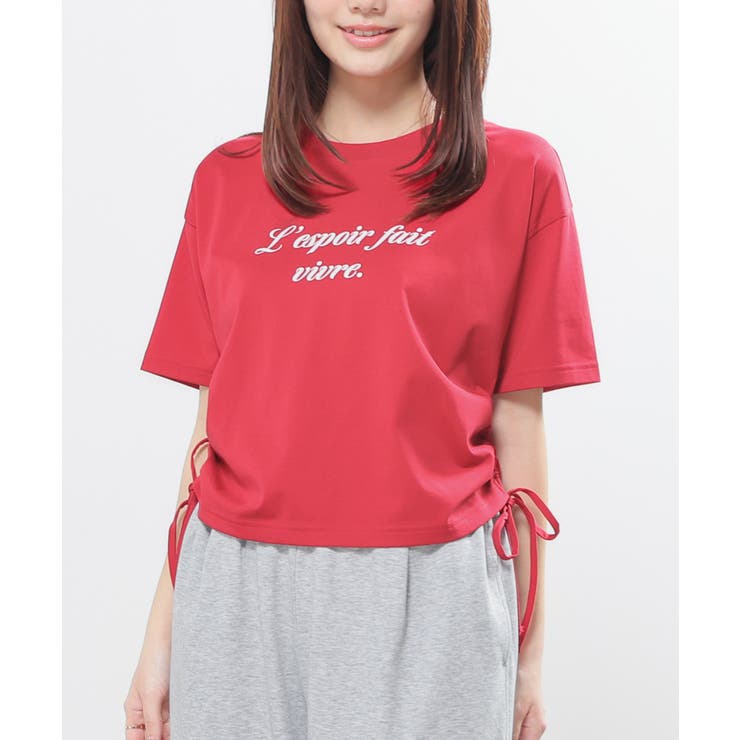 レッド | トップス Tシャツ 半袖Tシャツ | Honeys