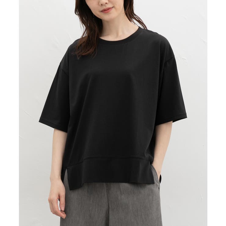 ブラック | トップス Tシャツ ５分袖Tシャツ | Honeys