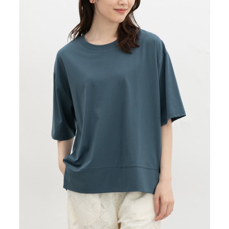 ブルーグリーン | トップス Tシャツ ５分袖Tシャツ | Honeys