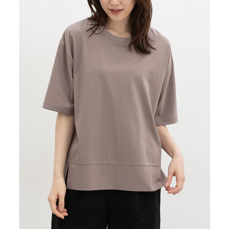 モカ | トップス Tシャツ ５分袖Tシャツ | Honeys