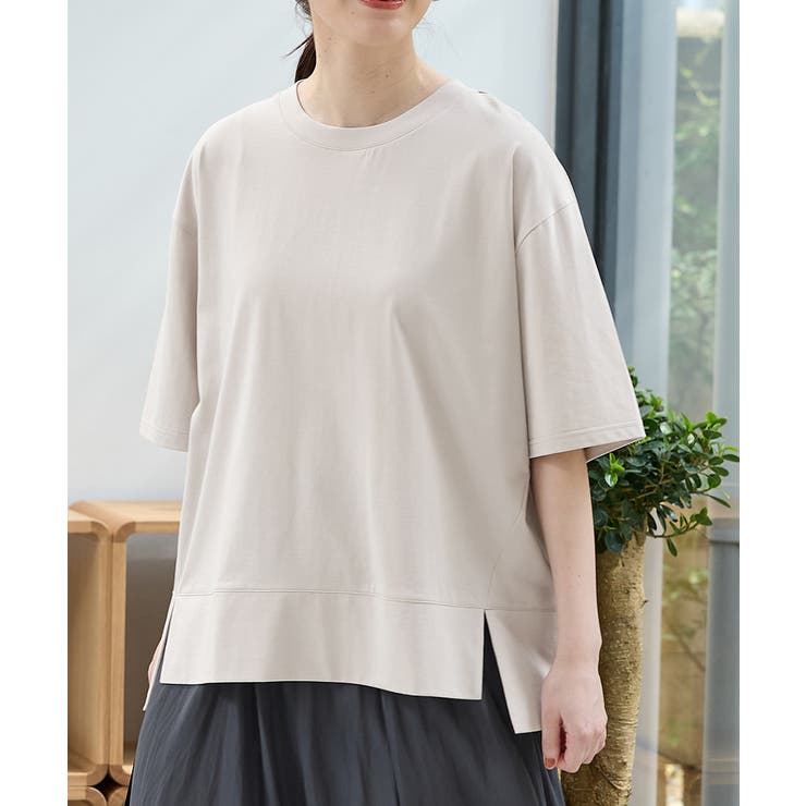 グレージュ | トップス Tシャツ ５分袖Tシャツ | Honeys