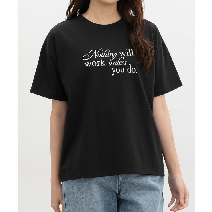 ブラック | トップス Tシャツ 半袖Tシャツ | Honeys