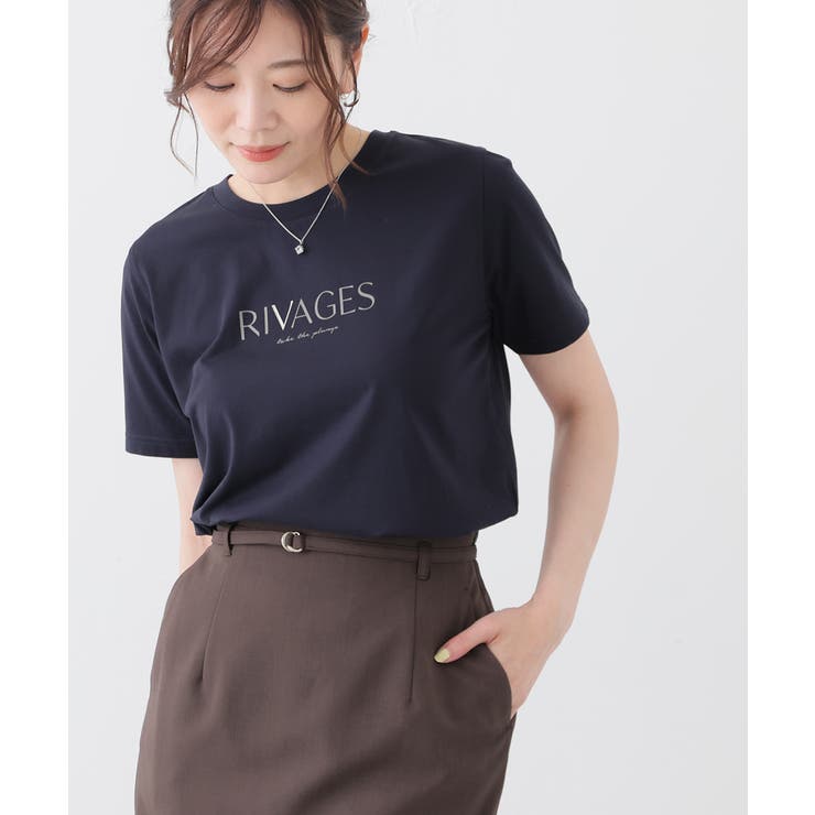 ネイビー | トップス Tシャツ 半袖Tシャツ | Honeys