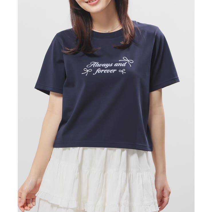 ネイビー | トップス Tシャツ 半袖Tシャツ | Honeys