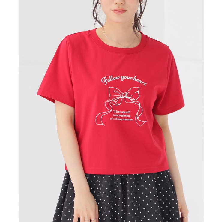 レッド | トップス Tシャツ 半袖Tシャツ | Honeys