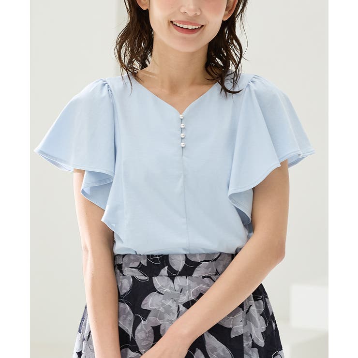 サックス | トップス カットソー 半袖 | Honeys