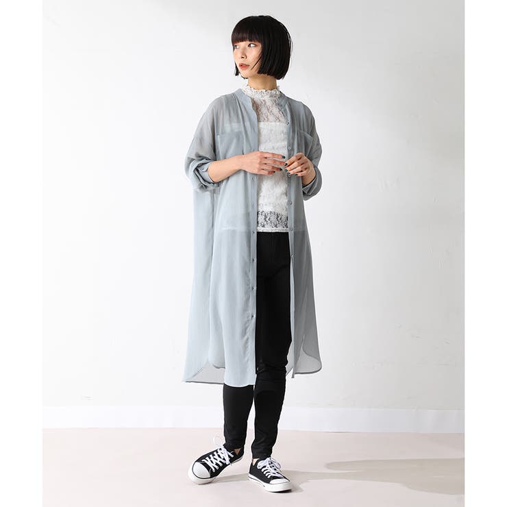 トップス hnk08 千田仁寿 ヘンリーネック長袖プルオーバー | ライトアップ