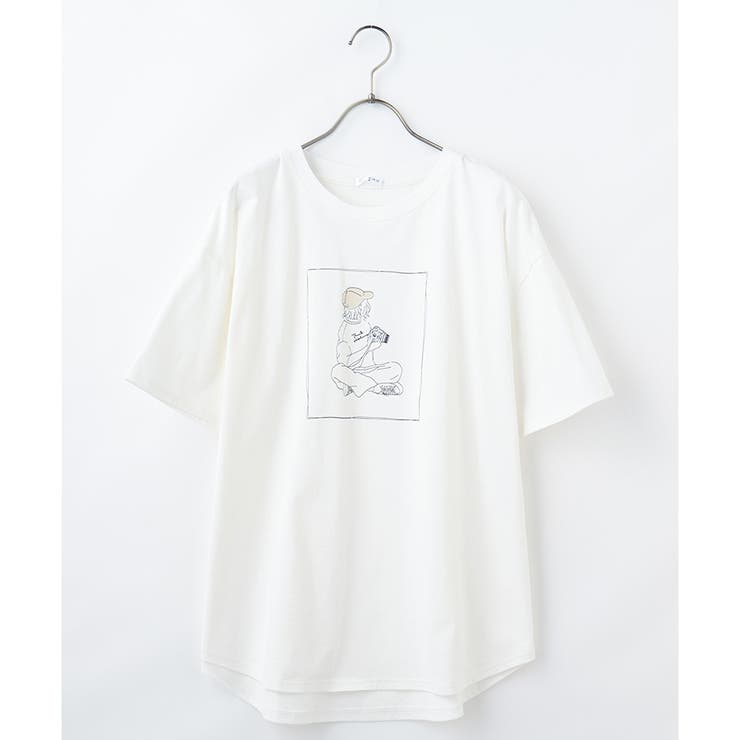 トップス Tシャツ イラスト プリント 品番 Hnsw Honeys ハニーズ のレディースファッション通販 Shoplist ショップリスト