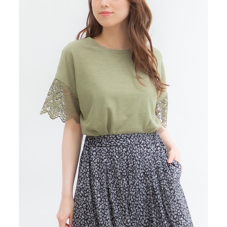 カーキ | 【ハニーズ】Tシャツ トップス UVカット | Honeys