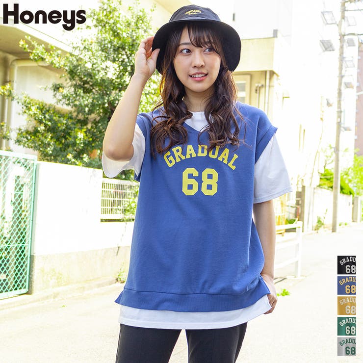 トップス Tシャツ ベスト 品番 Hnsw Honeys ハニーズ のレディースファッション通販 Shoplist ショップリスト