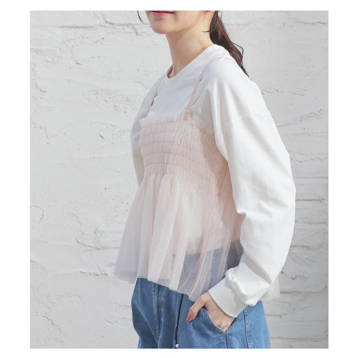 トップス キャミソール チュール | Honeys | 詳細画像4 