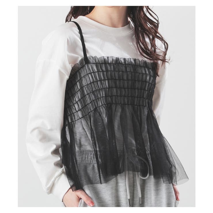 トップス キャミソール チュール | Honeys | 詳細画像9 