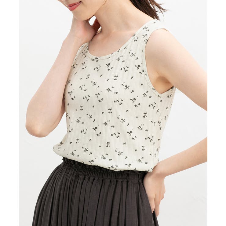 オフ×チャコール | トップス タンクトップ UVカット | Honeys