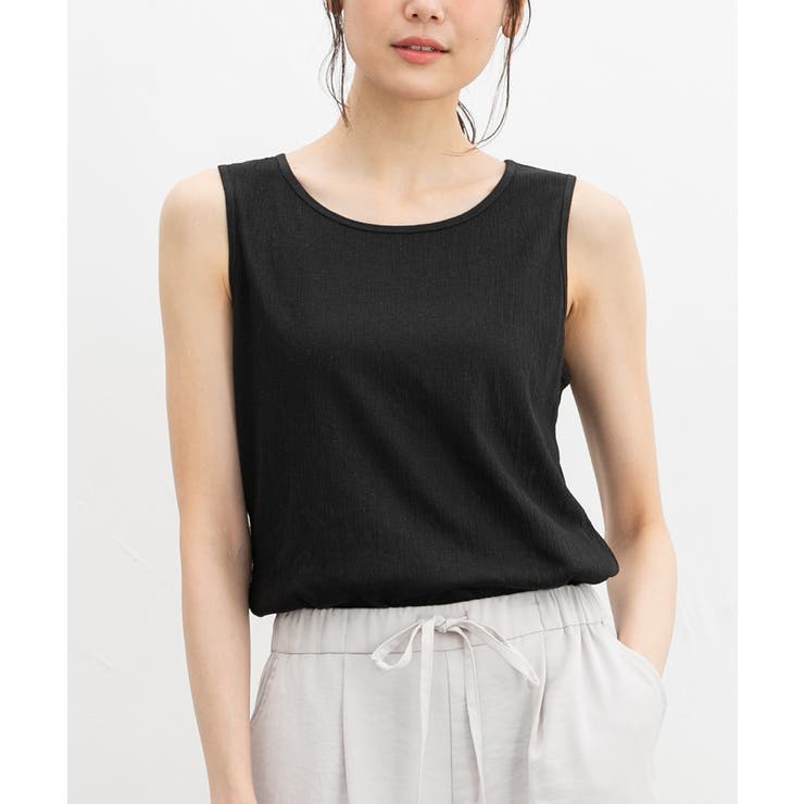 ブラック | トップス タンクトップ UVカット | Honeys