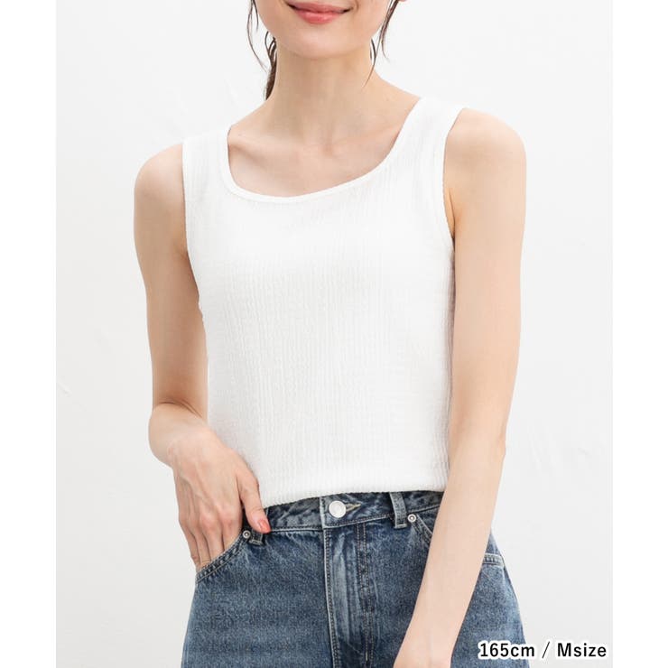 【ハニーズ】トップス タンクトップ ジャカード | Honeys | 詳細画像3 