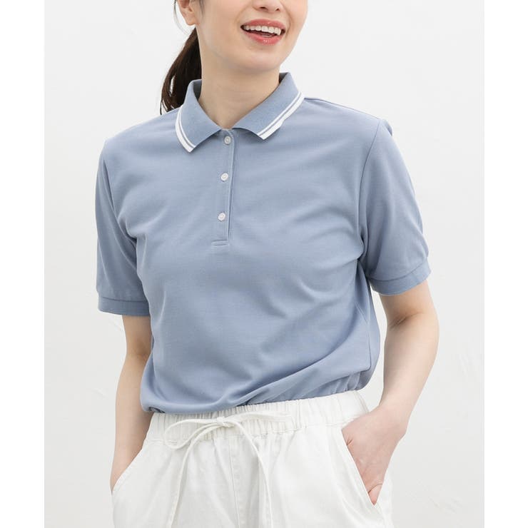 サックス | トップス ポロシャツ カットソー | Honeys
