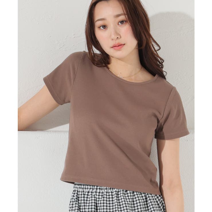 モカ | トップス カットソー 半袖 | Honeys