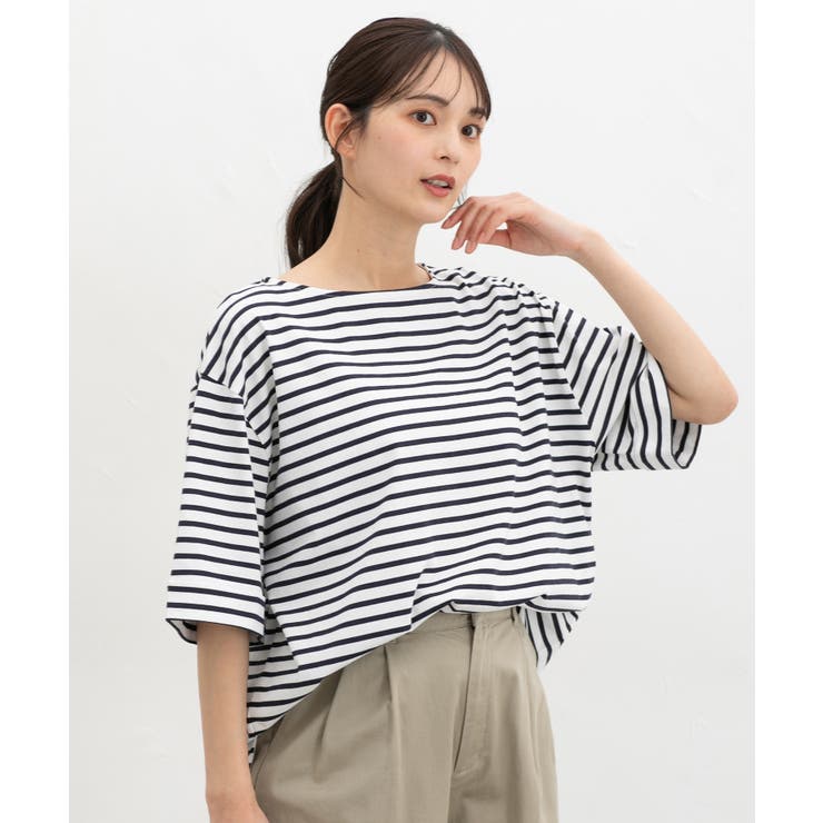 トップス Tシャツ ５分袖Tシャツ | Honeys | 詳細画像9 