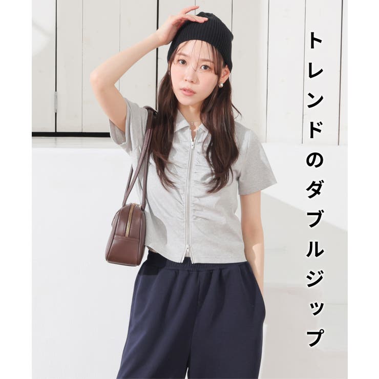 トップス カーディガン 半袖 | Honeys | 詳細画像2 