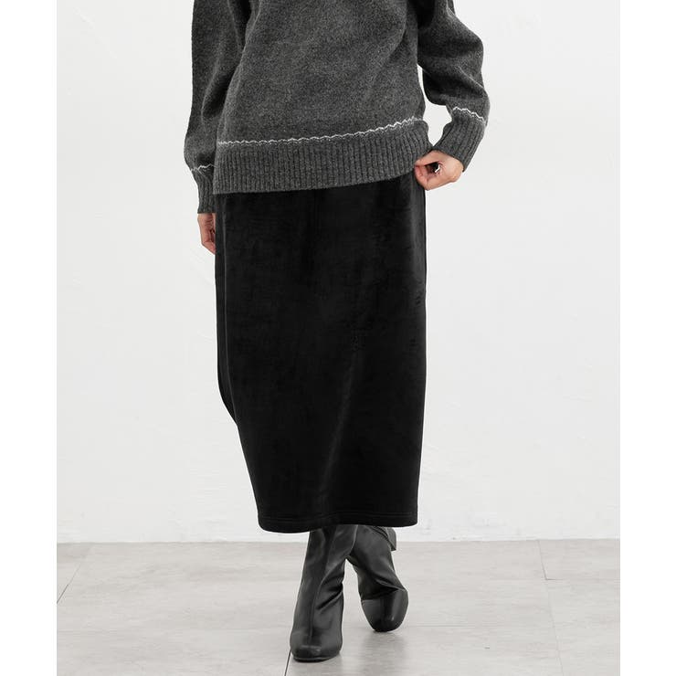 ブラック | ボトムス スカート ロングスカート | Honeys