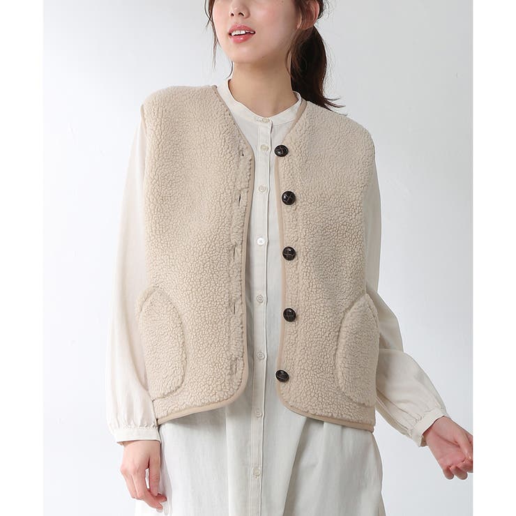 アウター ベスト ボアベスト 品番 Hnsw Honeys ハニーズ のレディースファッション通販 Shoplist ショップリスト