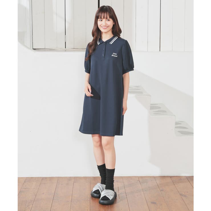 ワンピース 半袖 ミニ丈[品番：HNSW0010995]｜Honeys（ハニーズ