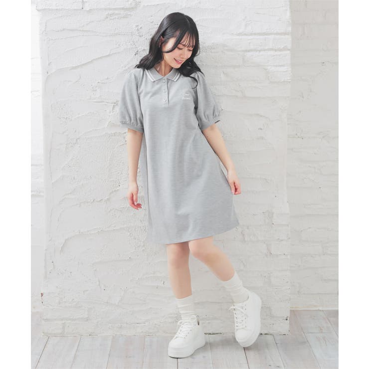 ワンピース 半袖 ミニ丈[品番：HNSW0010995]｜Honeys（ハニーズ