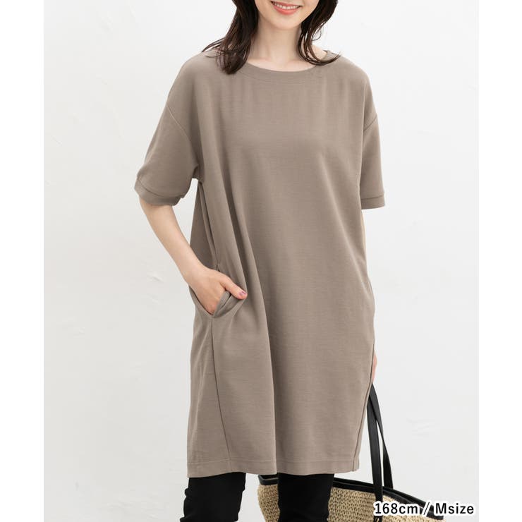 NOANOA 半袖ひざ丈ワンピース Mサイズ fr980006_3.jpg